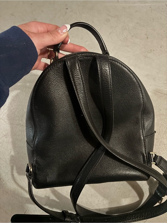 Kate Spade Black Leather Wallet and Backpack Set